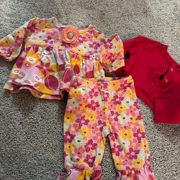 5 Piece LOT of Girls Size 3 Months Winter Spring Jumper Outfit Long Sleeve Tops - Picture 8 of 13